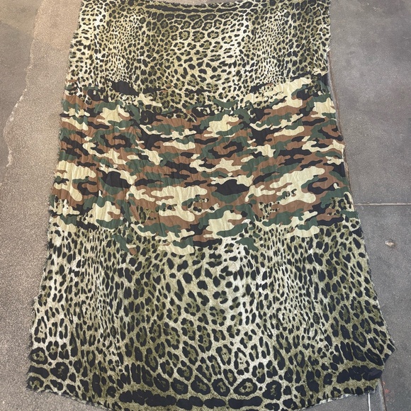 813 Ottotredici Cheetah and Camo Scarf - Picture 1 of 1